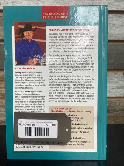 USED John Lyons Veterinary Care for the Perfect Horse 9” x 6” Blue