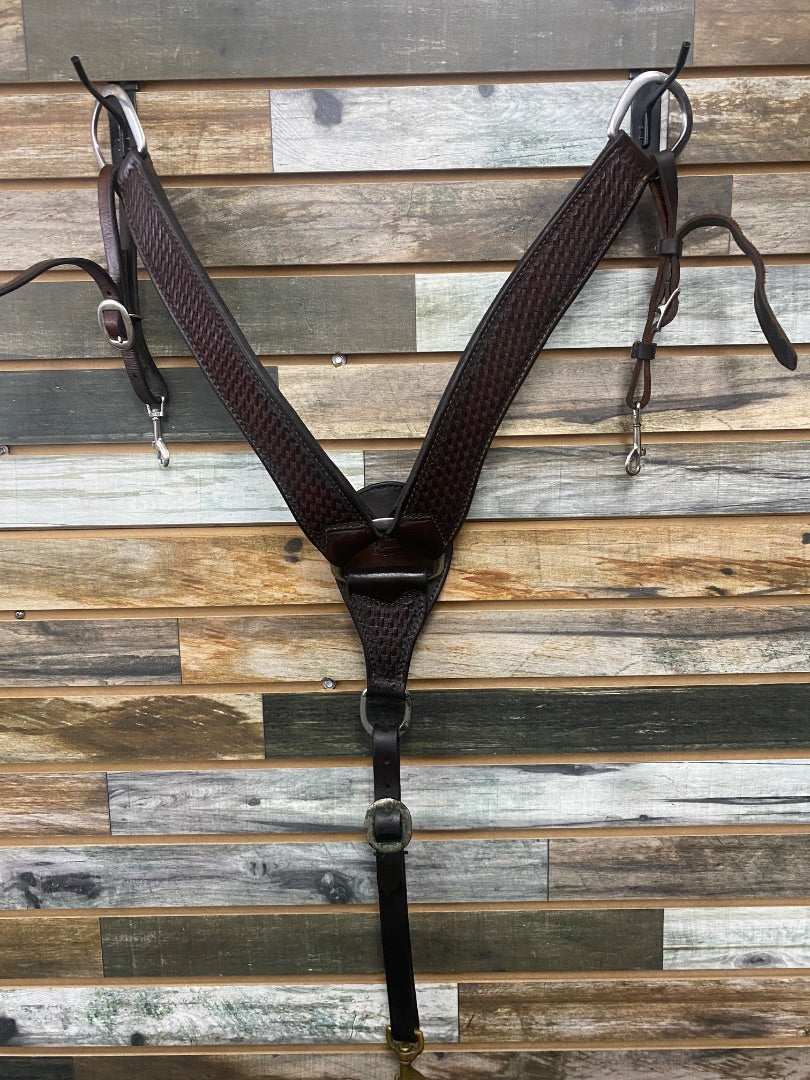 USED Cactus Saddlery 2" Western Breast Collar Horse Dark Oil
