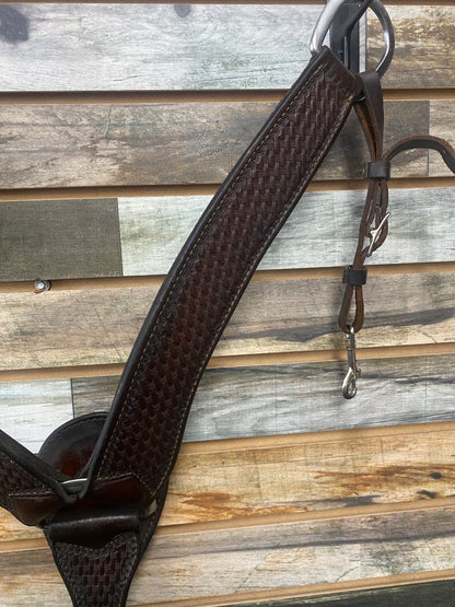 USED Cactus Saddlery 2" Western Breast Collar Horse Dark Oil