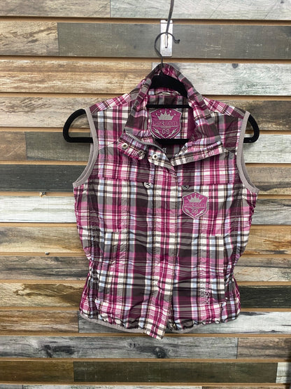 USED Gersemi Pink Plaid Vest – XS