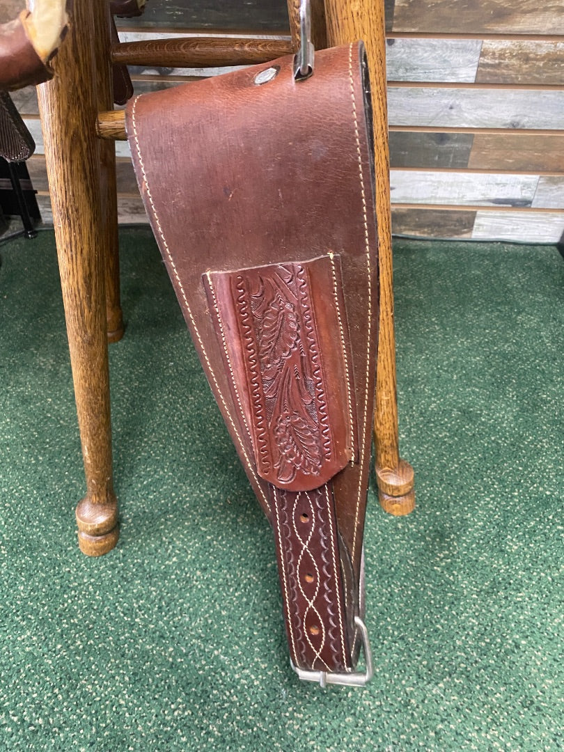USED Tough1 Royal King Youth Trail Saddle 12" Mahogany