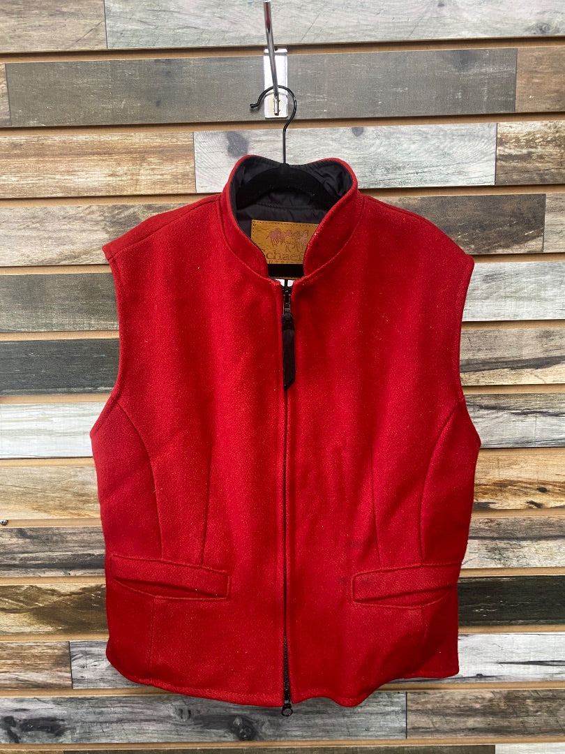 USED Schaefer Outfitter Ladies Vest Medium Red/Black