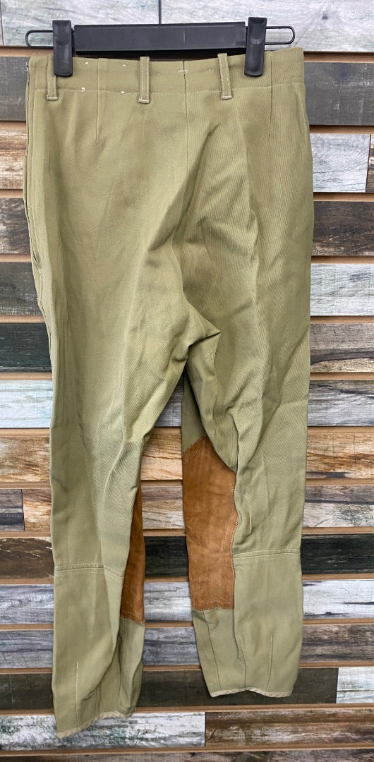USED Tailored Sportsman Knee Patch Breeches 24 Tan