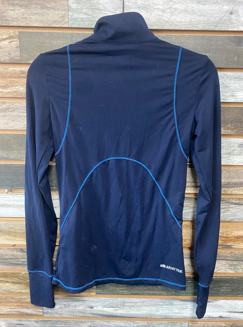 USED Ariat Tek Cold Series Quarter Zip XS Blue
