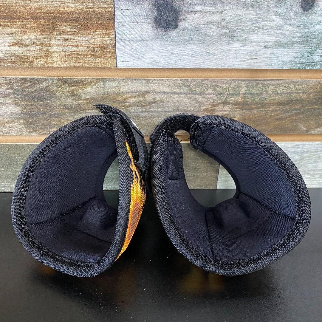 USED Hot Headstalls Bell Boots Medium Yellow/Black