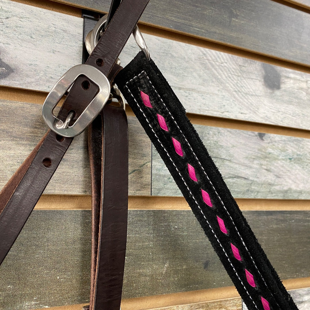 USED WhinneyWear Western Breast Collar Horse Hot Pink