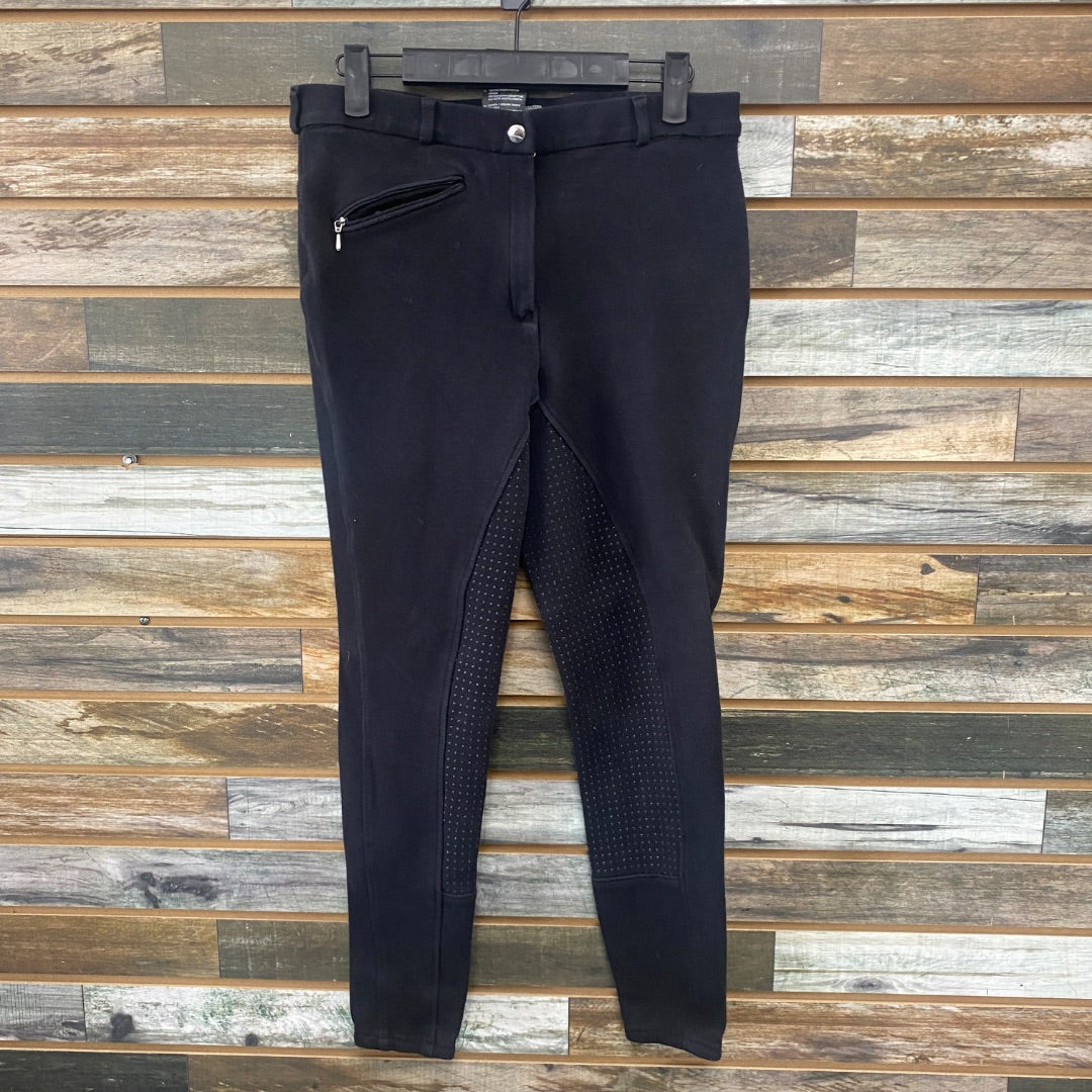 USED Horze Ladies English Breeches Full Seat 30" Black