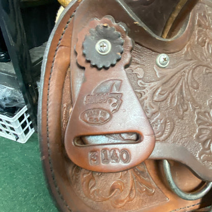 USED SIMCO Western Pleasure Saddle – Model #3140 | 15" Seat | 6" Gullet