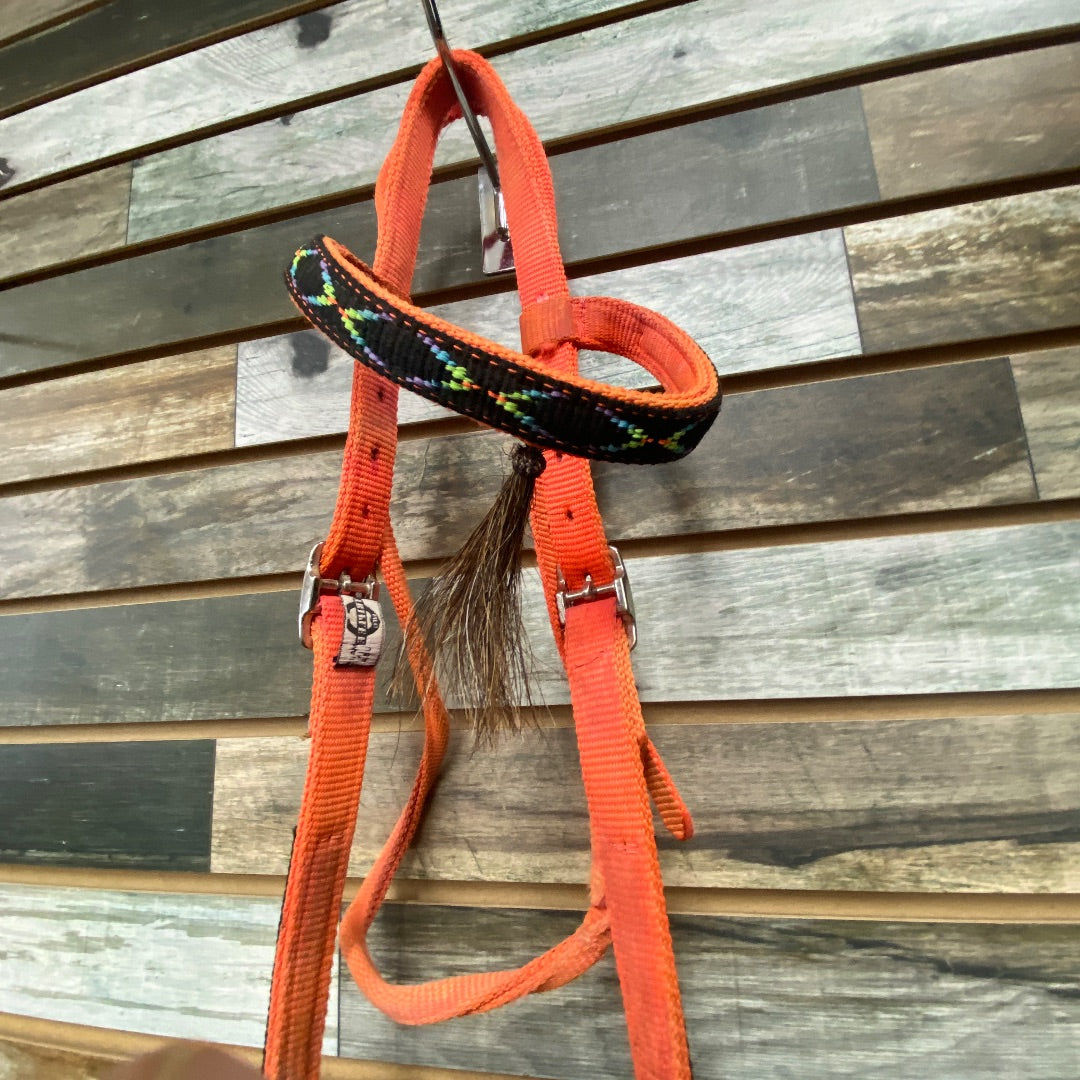 USED Triple E Headstall w/ Shank ans Curb Chain