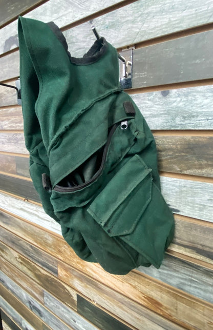 USED Triple E Canvas Pommel Bag  Green