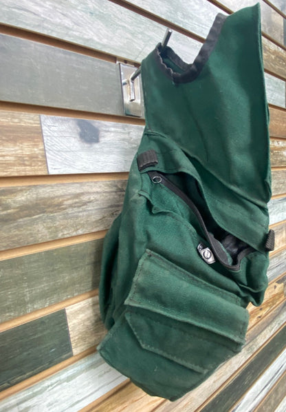 USED Triple E Canvas Pommel Bag  Green