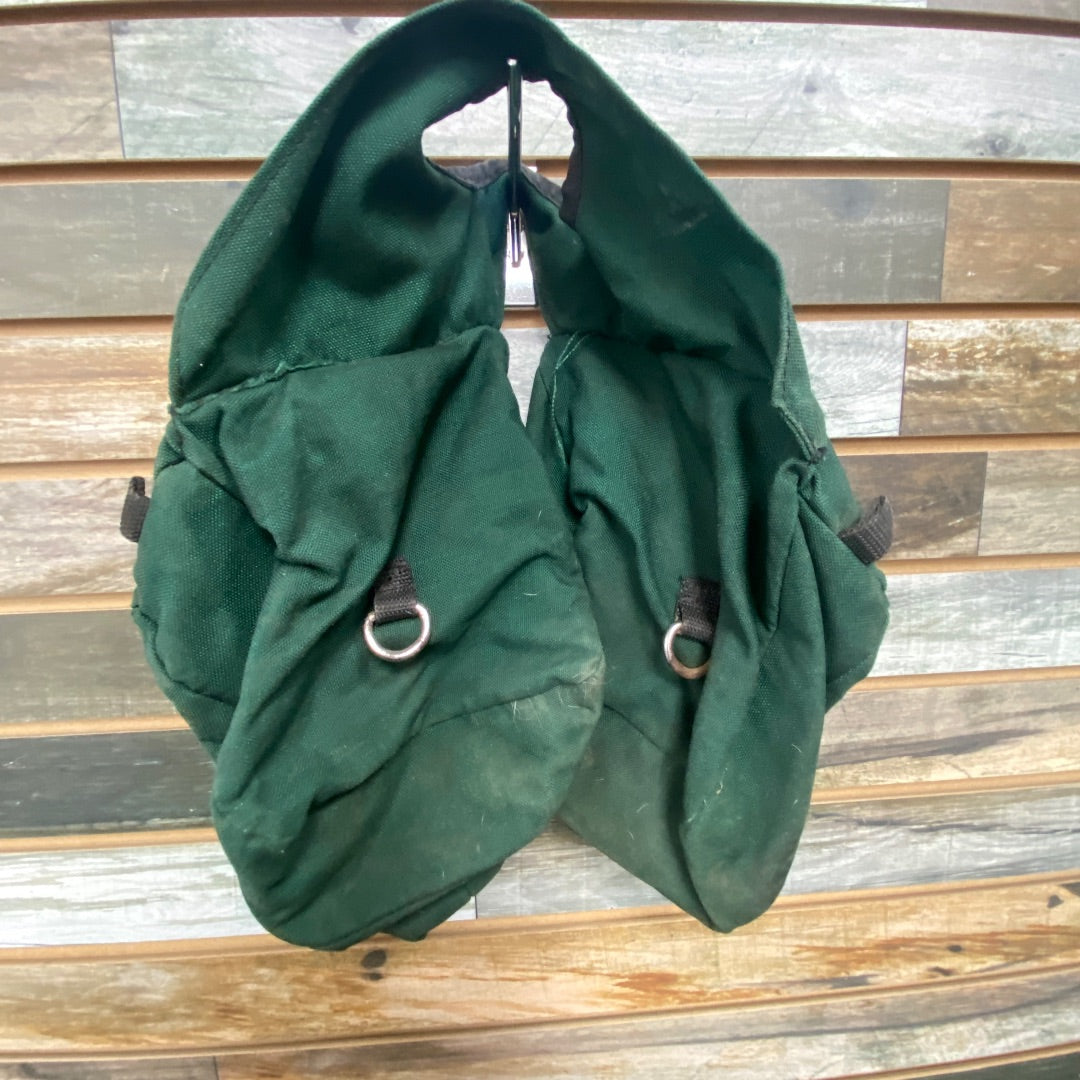USED Triple E Canvas Pommel Bag  Green