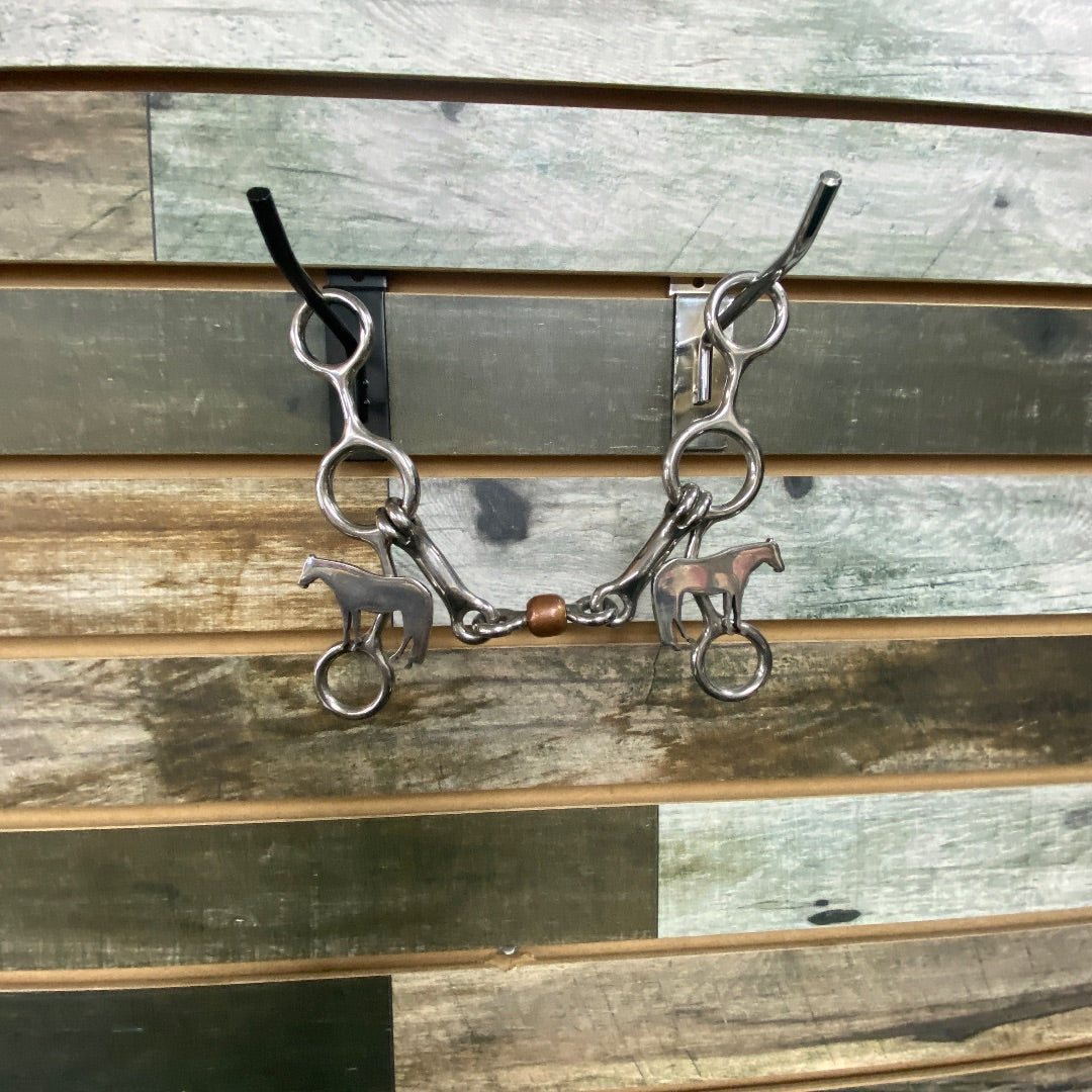 USED  Junior Cowhorse Bit with Horse Detail | 5" Mouthpiece