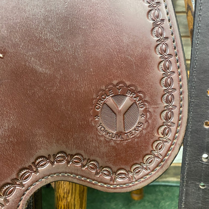 USED Circle Y 16" Flex 2 Gaited Western Saddle 16" Dark Oil