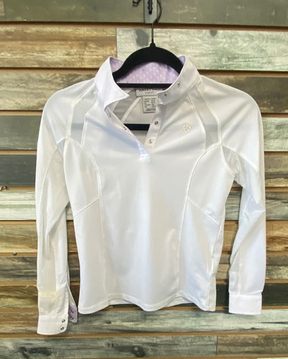 USED Ariat Pro Youth Long Sleeve Show Shirt | Size Youth Medium/10