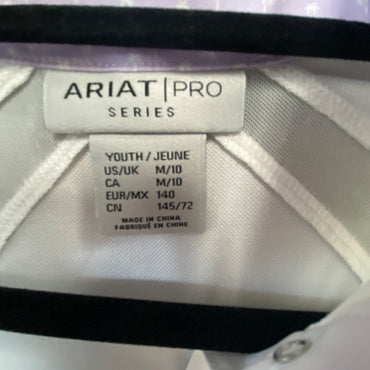 USED Ariat Pro Youth Long Sleeve Show Shirt | Size Youth Medium/10