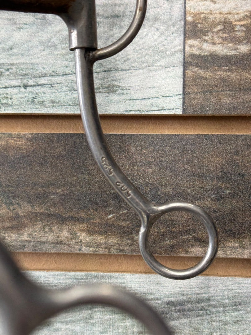 USED Reinsman Argentine Snaffle Bit 5" Mouth 8" Shank