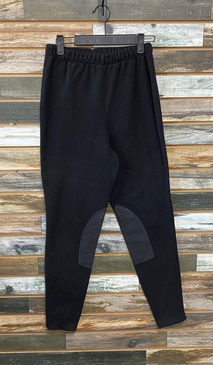 USED Devon-Aire Polar Tec Riding Breeches Knee patch Medium Black