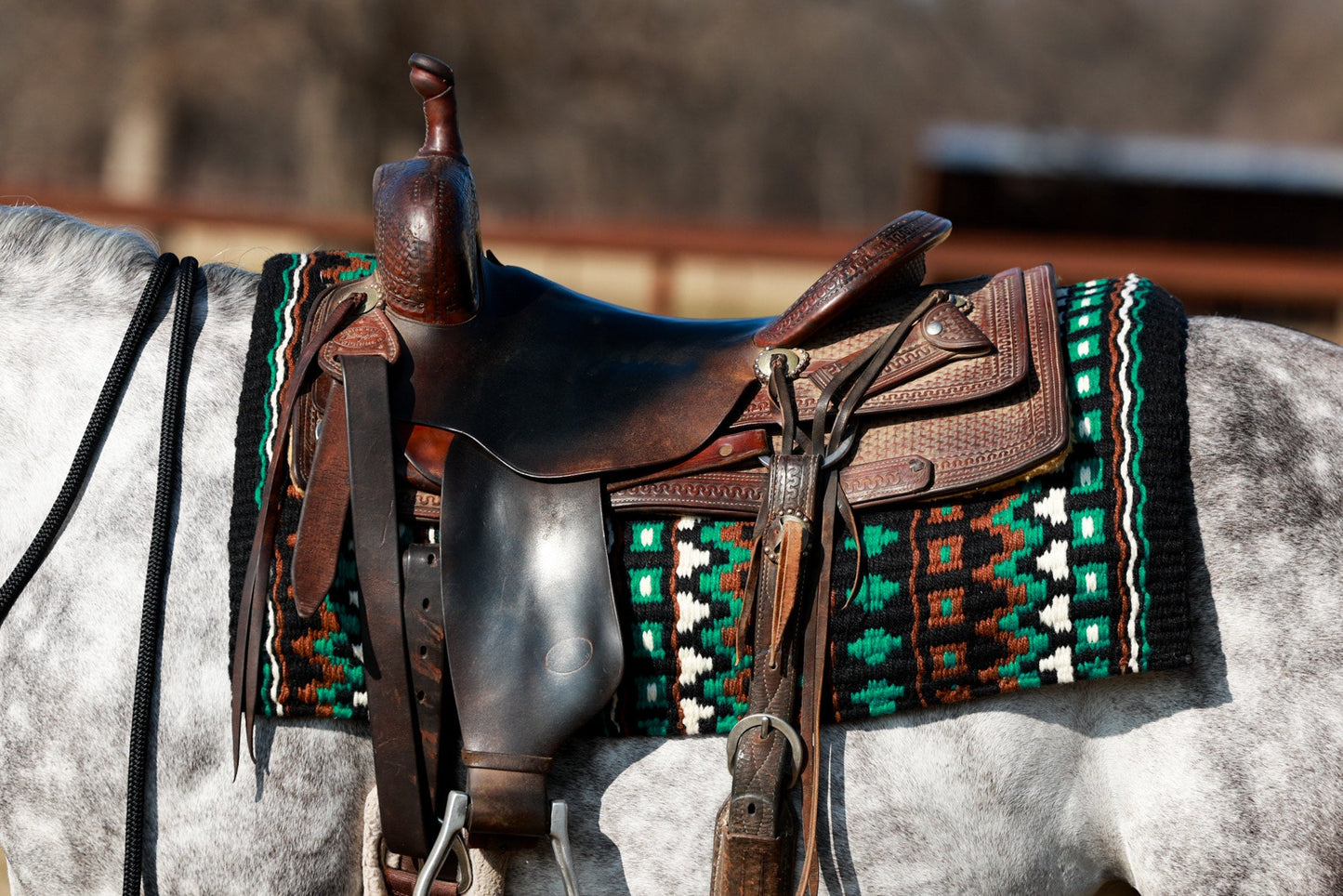Domino 40X34 New Zealand Wool Saddle Blanket