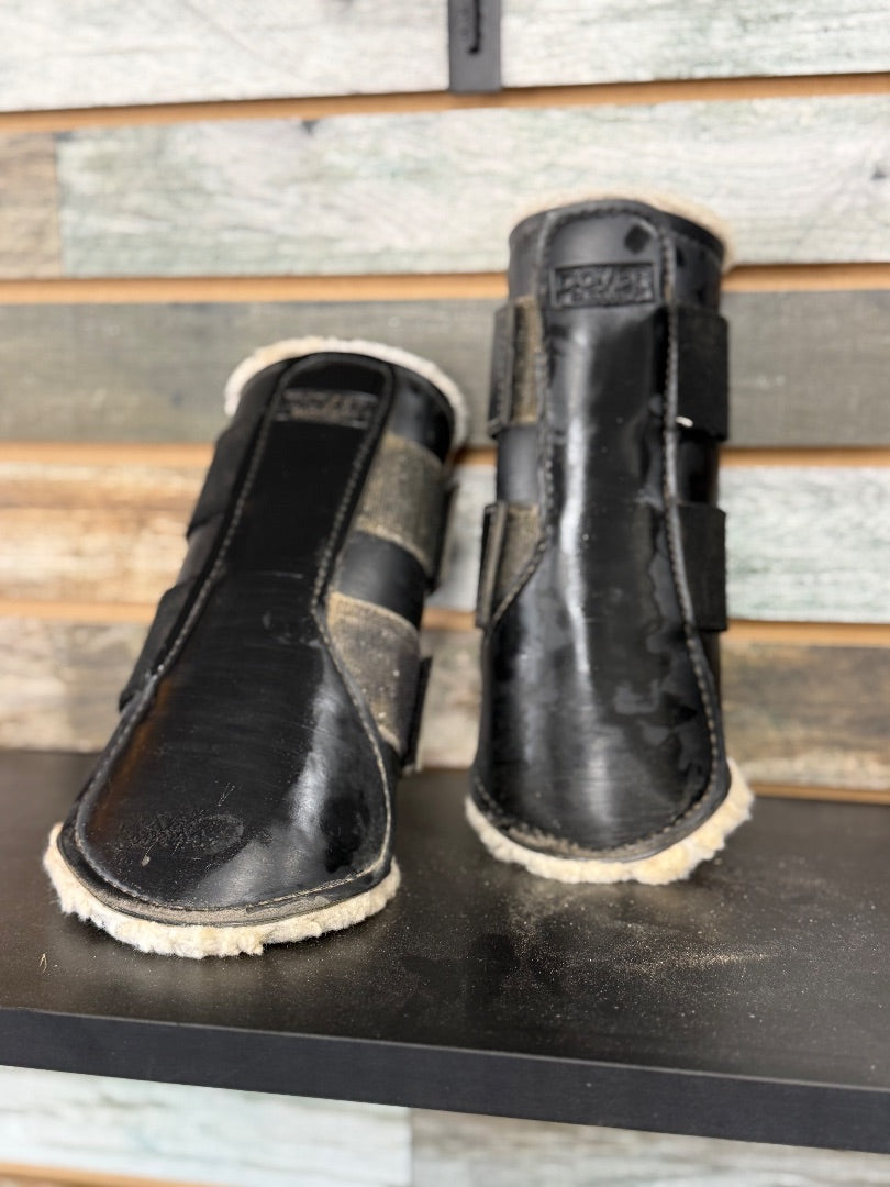 USED Dover Saddlery Fleece Lined Brushing Boots