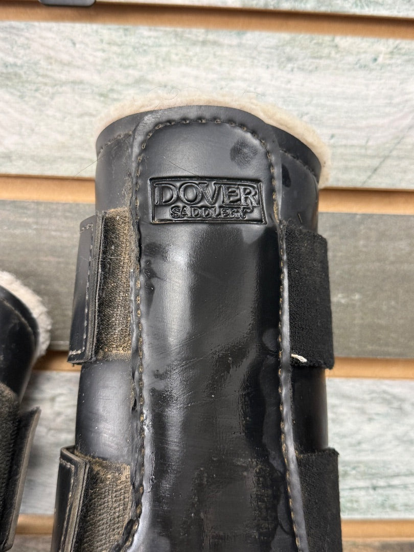 USED Dover Saddlery Fleece Lined Brushing Boots