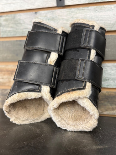 USED Dover Saddlery Fleece Lined Brushing Boots