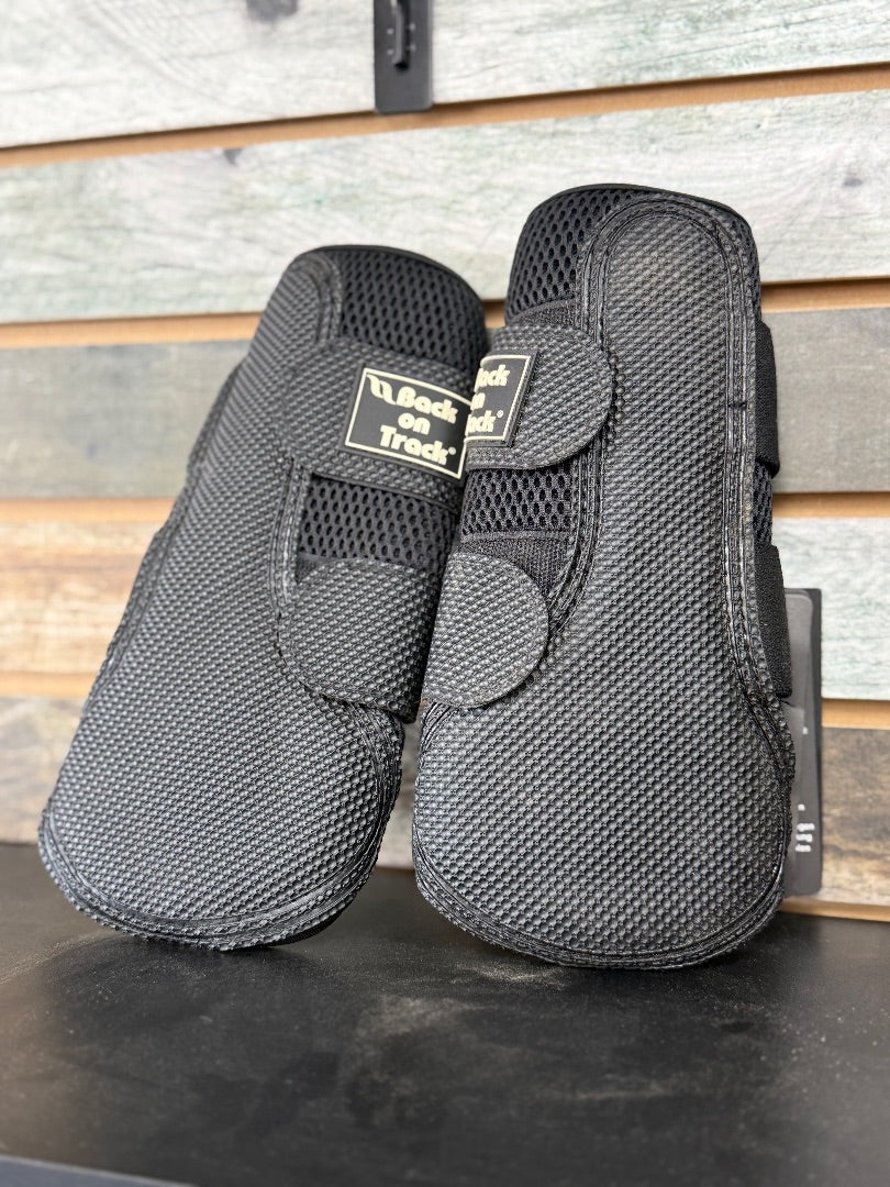 USED Back on Track Mesh Brushing Boot Medium Black