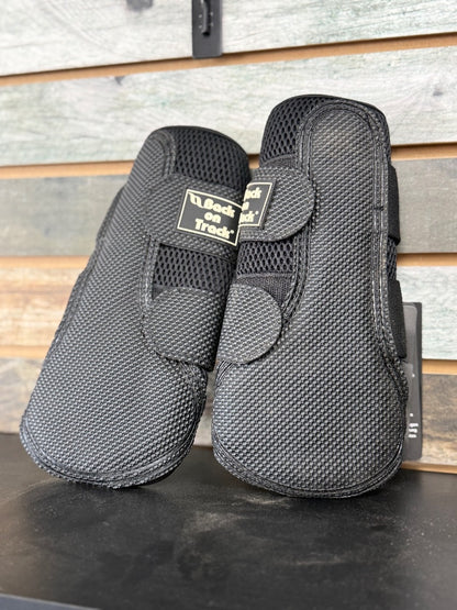 USED Back on Track Mesh Brushing Boot Medium Black