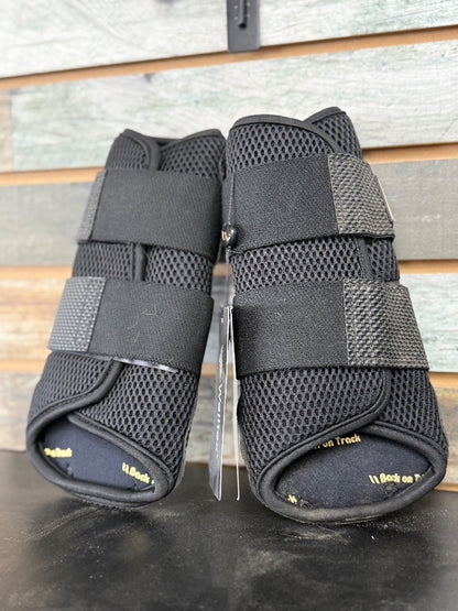 USED Back on Track Mesh Brushing Boot Medium Black