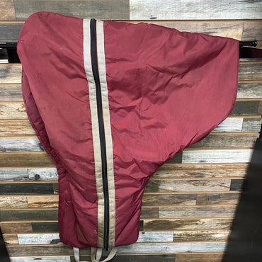 USED  Fleece Lined Western Saddle Bag  Burgandy