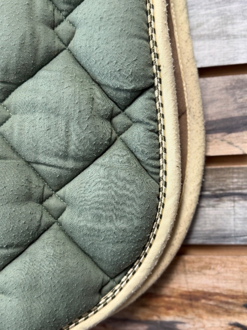 USED Green Roma Wick Easy Dry+Cool Dressage Pad Full