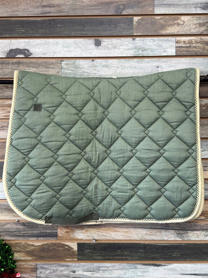 USED Green Roma Wick Easy Dry+Cool Dressage Pad Full