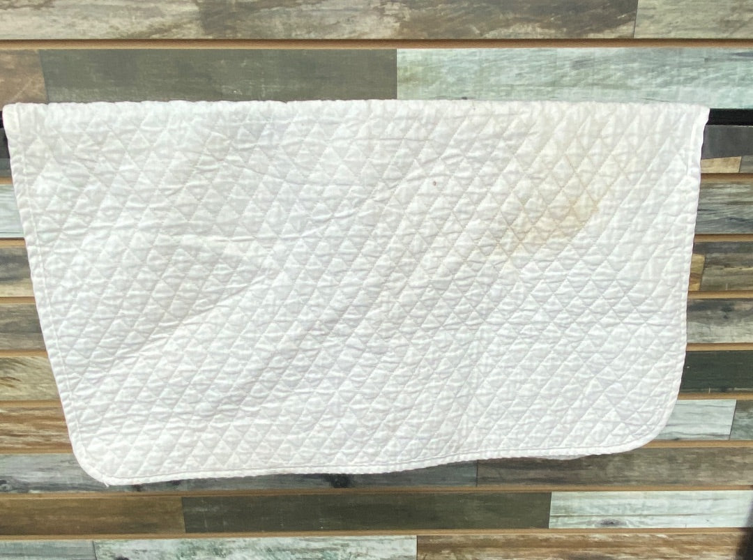 USED Diamond Wool Thin Baby Pad  White