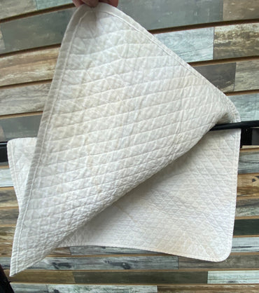 USED Diamond Wool Thin Baby Pad  White