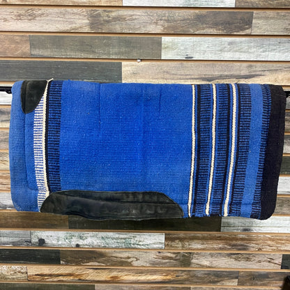 USED  Blanket Top Fleece Pad  Blue/Black