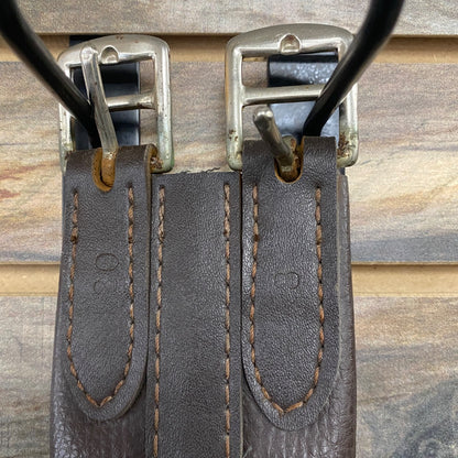 USED  Leather One End Elastic 48" Dark Brown