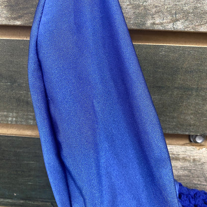 USED  Ear Bonnet Horse Blue