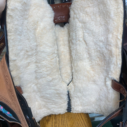 USED Stunning Barrel Saddle – 16" Seat, 7" Gullet