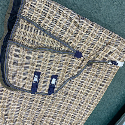 USED NWT 5/A Baker 220g Turnout Blanket 78" Plaid