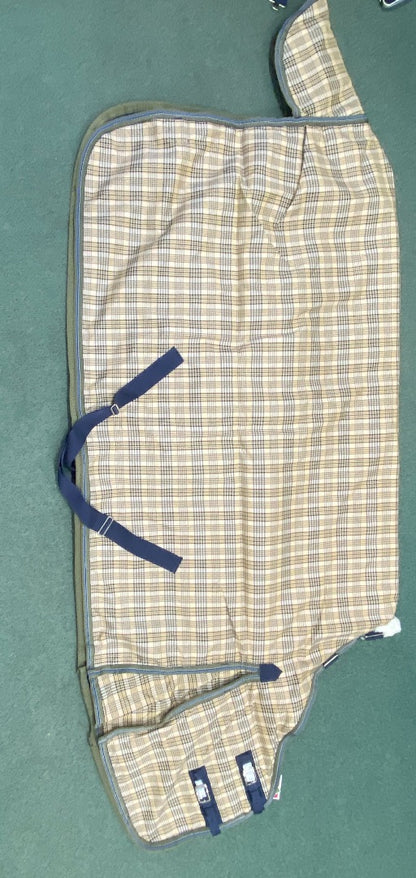 USED NWT 5/A Baker 220g Turnout Blanket 78" Plaid
