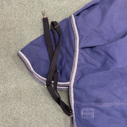 USED SmartPak 220g Turnout Blanket 75" Navy/White
