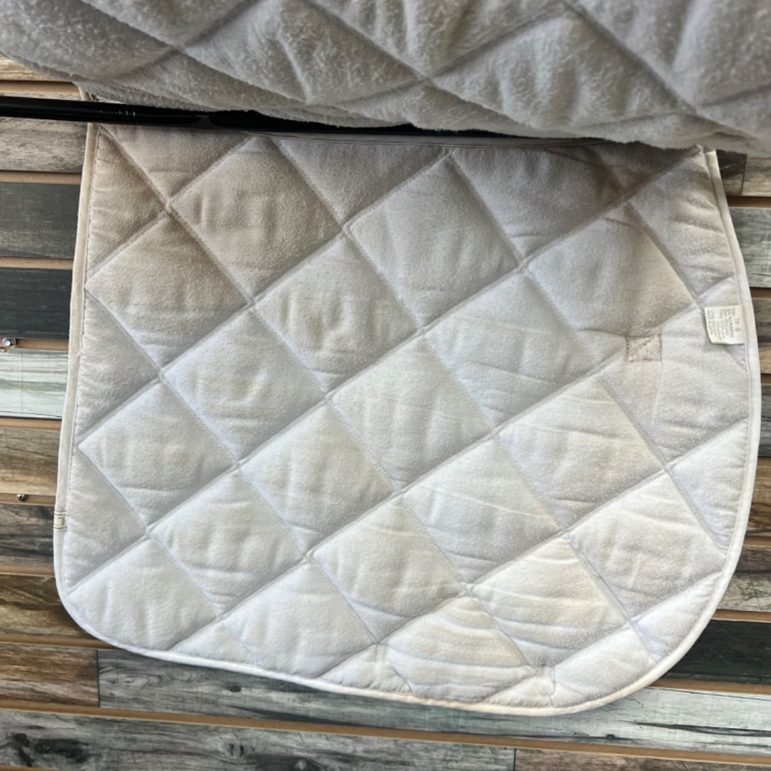 USED Lettia Saddle Pad Horse Light Blue/White Watercolor