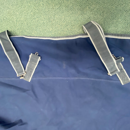 USED SmartPak 220g Turnout Blanket 75" Navy/White