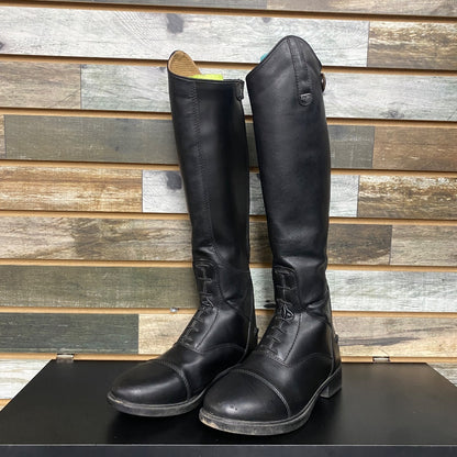 USED Horze Ladies Tall Feild Boots 5 Black