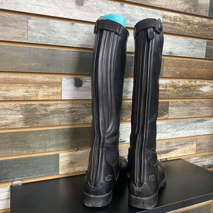 USED Horze Ladies Tall Feild Boots 5 Black