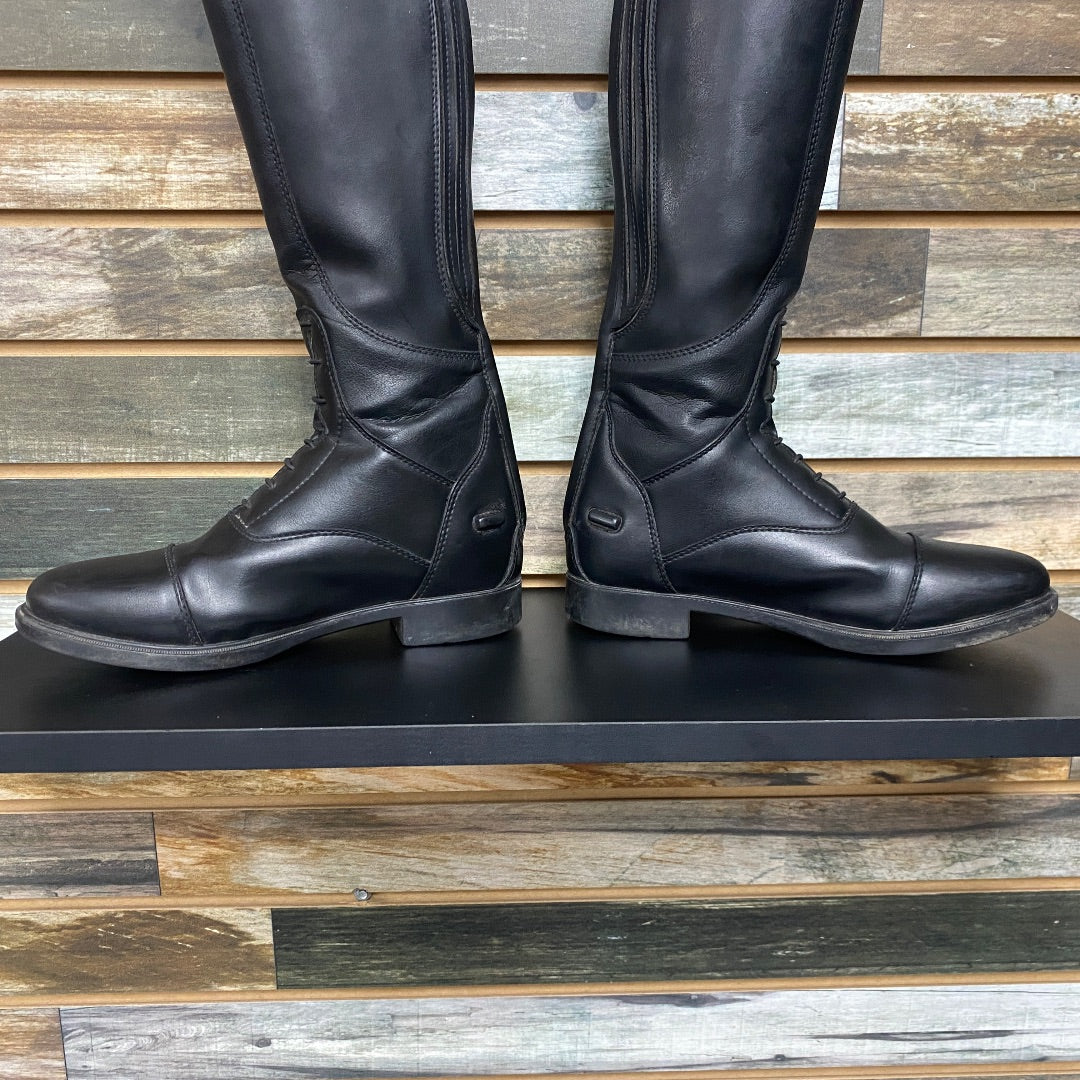 USED Horze Ladies Tall Feild Boots 5 Black