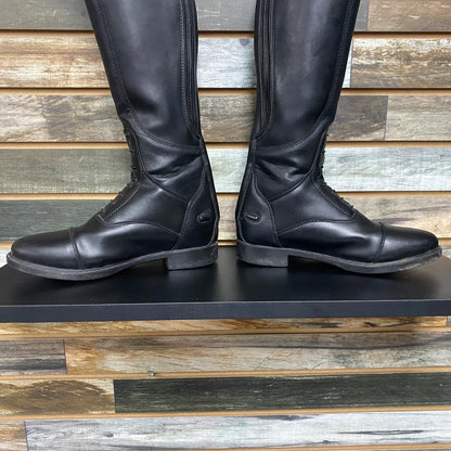 USED Horze Ladies Tall Feild Boots 5 Black