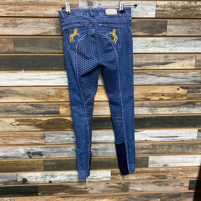 USED Horze Full Seat Breeches Jr Large Jean