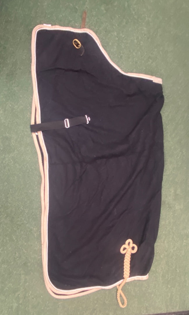 USED  Wool Cooler 78" Black W/ Gold Trim