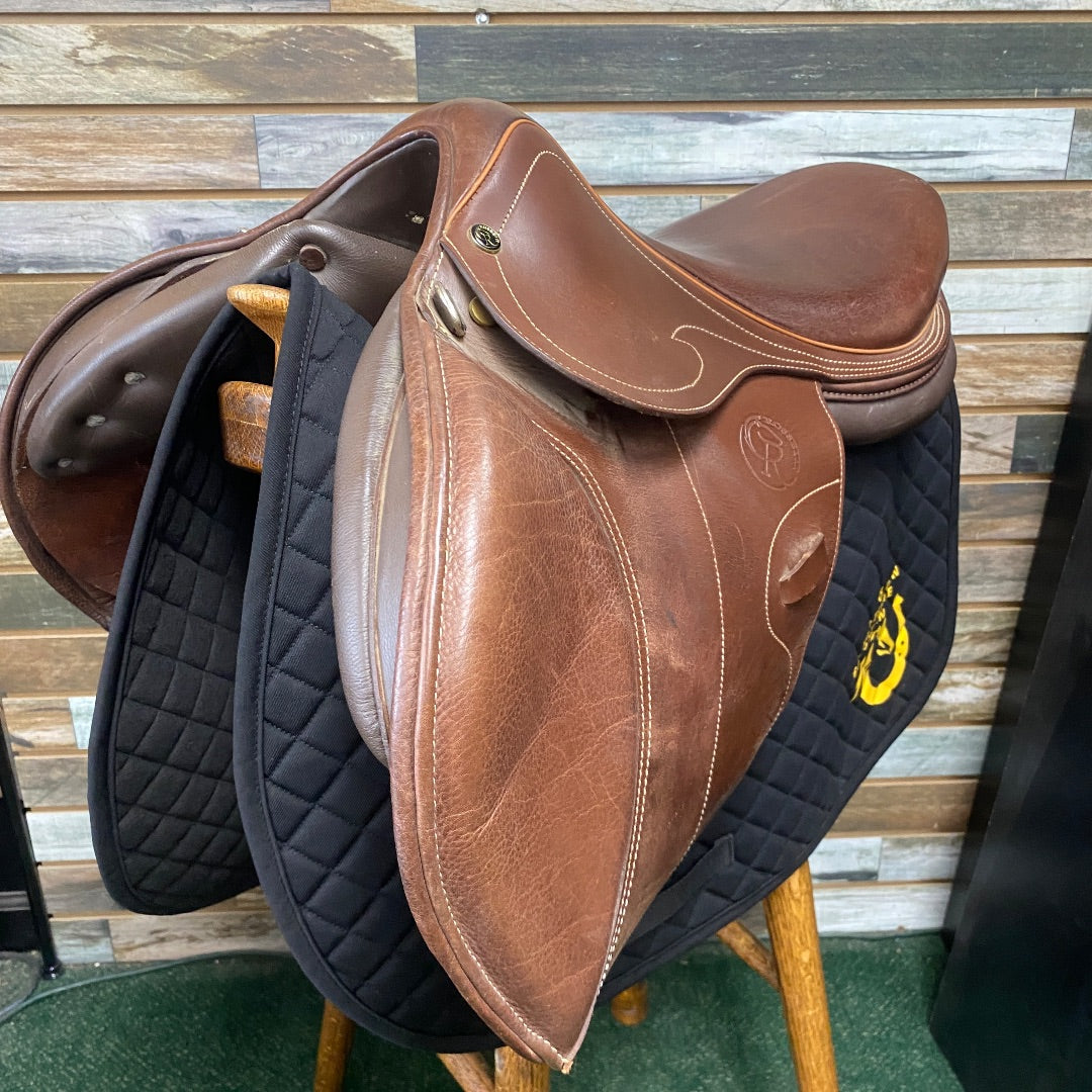 USED Rosetti English Jump Saddle 16.5” Medium Oil